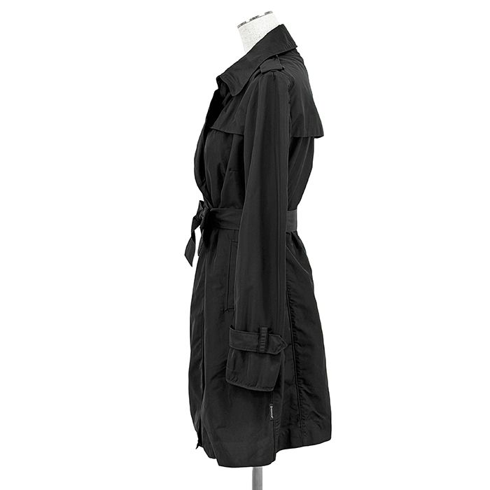 MONCLER　モンクレール　スプリングコート　トレンチコート　サイズ1　黒 SALE【美品】MONCLER モンクレール トレンチコート サイズ 1