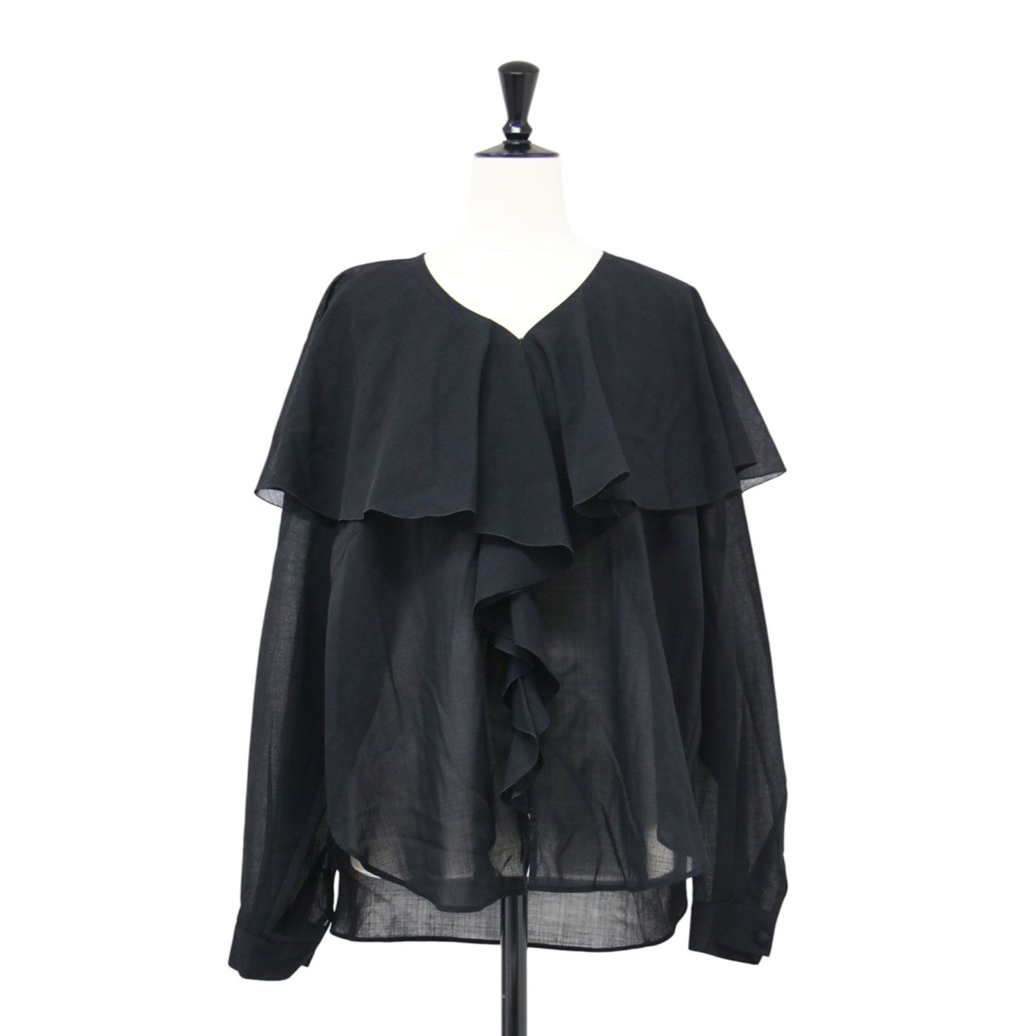 UNITED ARROWS ユナイテッドアローズ ブラウス ブラック 黒 サイズ 