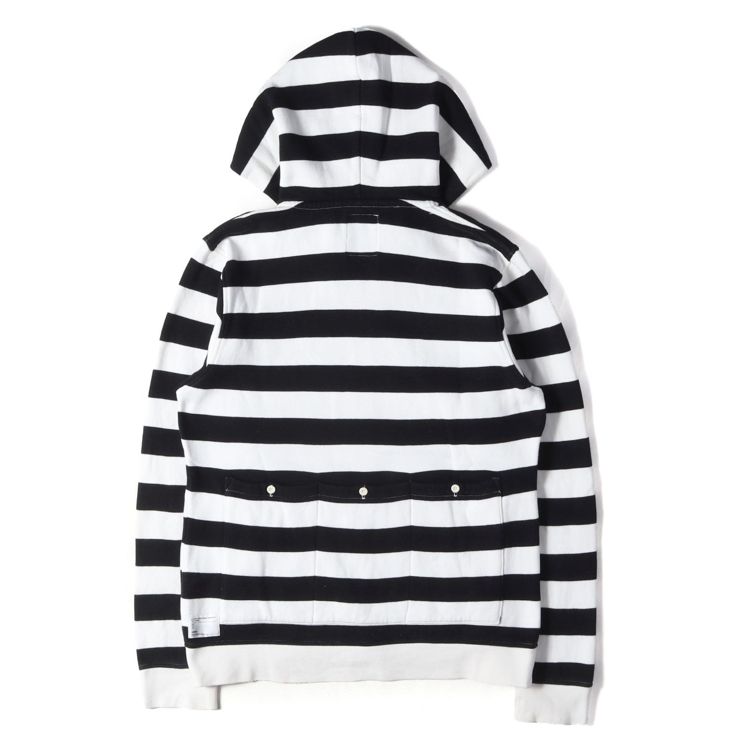 visvim ビズビム パーカー ホワイト ブラック 白黒 サイズ:S | 00s 