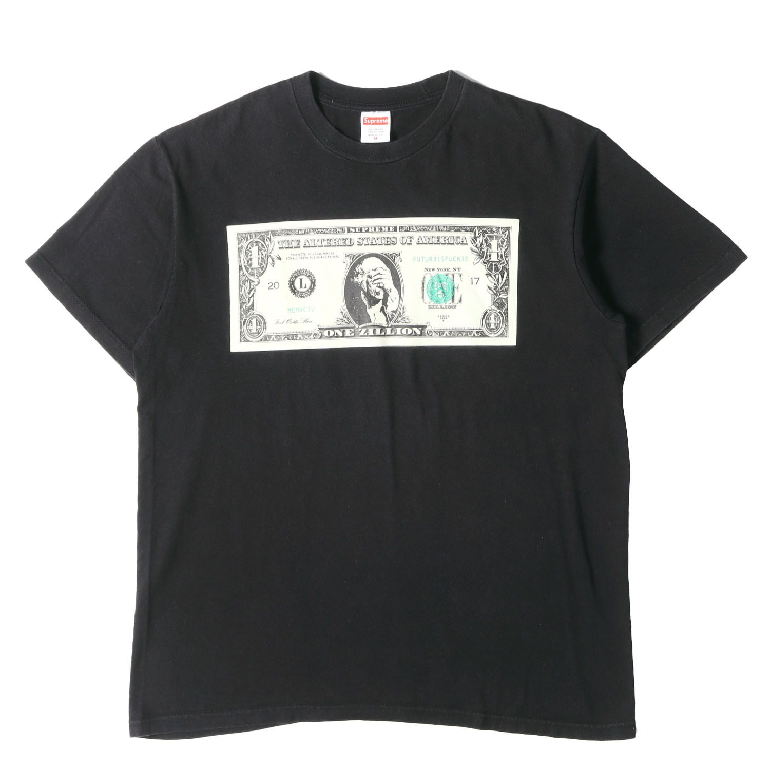 Supreme シュプリーム Tシャツ ブラック 黒 サイズ:M | ドル札 