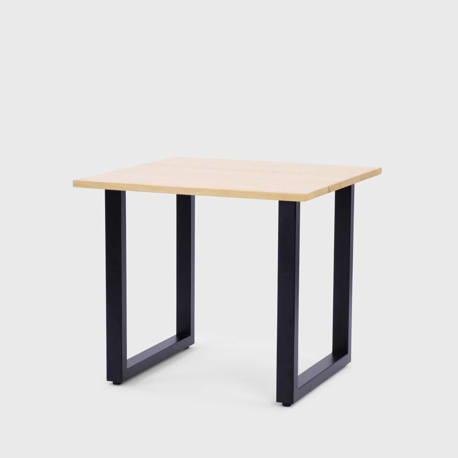 【Cランク品】CIRCLE アッシュウッド無垢天板 ダイニングテーブル 鉄脚（SQ脚）W80×D80×H70cm