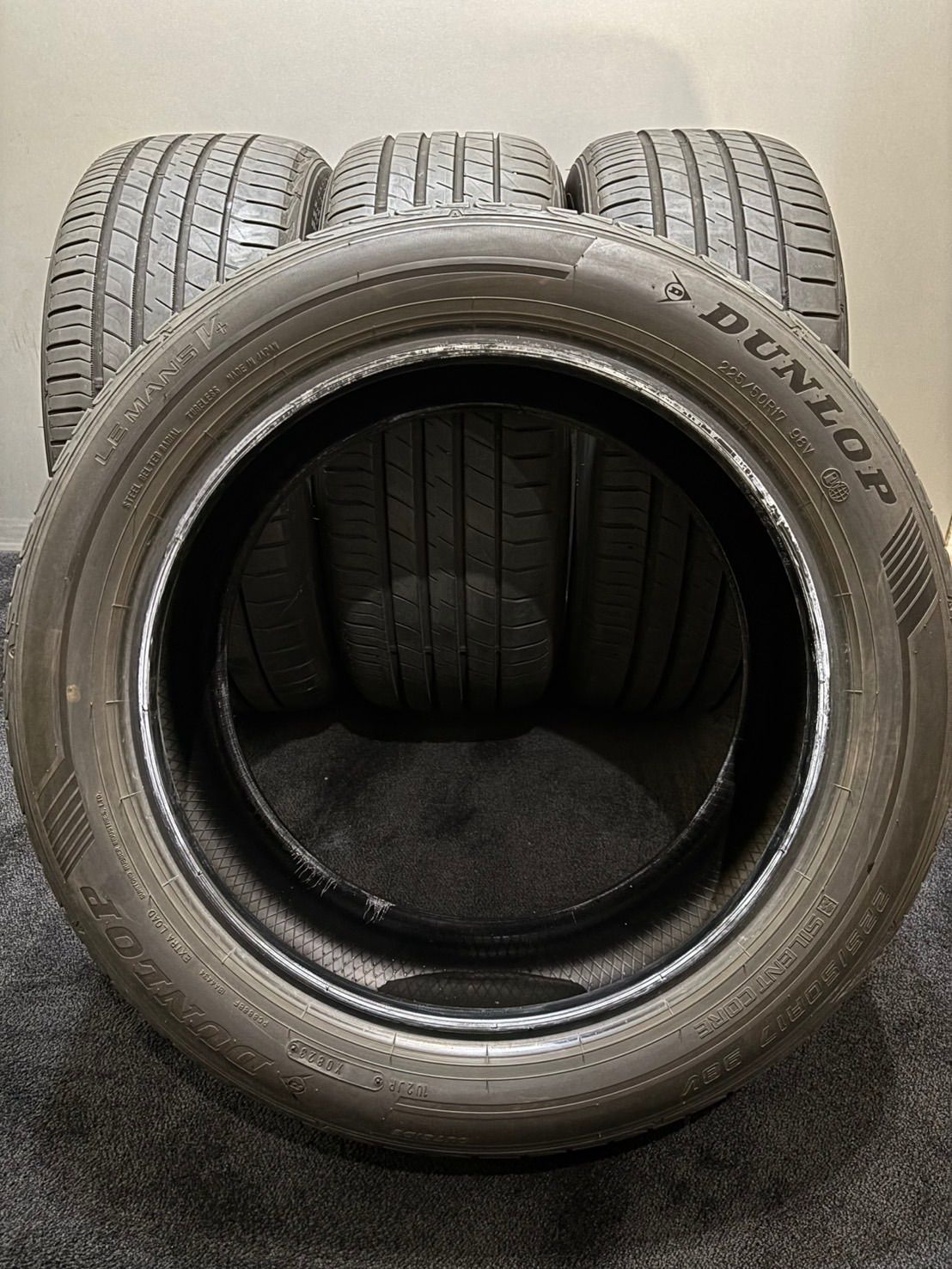 ☆225/50R17 DUNLOP/LE MANSⅤ+ 23年製 夏タイヤ サマータイヤ 4本 