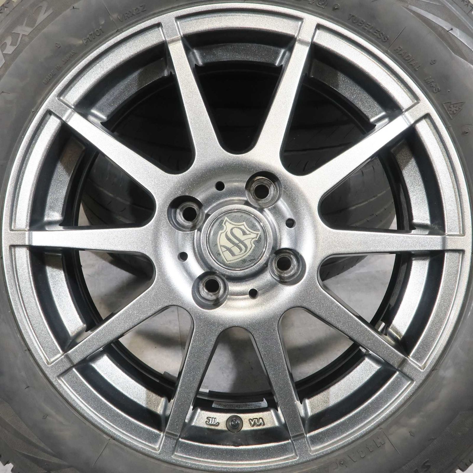 トヨタ アクア ヤリス ホンダ フィット 等 4本 社外 15インチ 5.5J +45