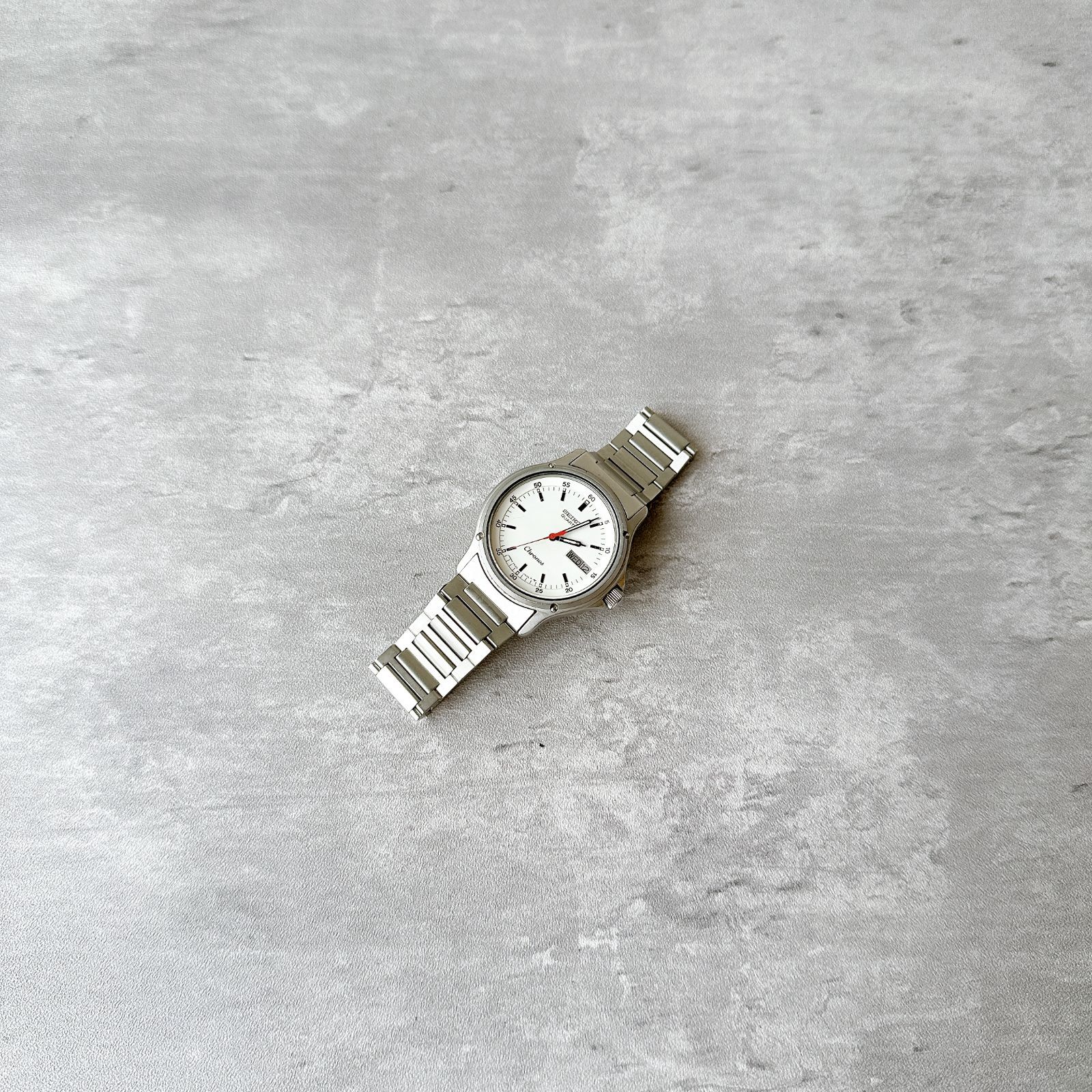 SEIKO Chronos セイコークロノス 7433-7030 白文字盤 ヴィンテージ 
