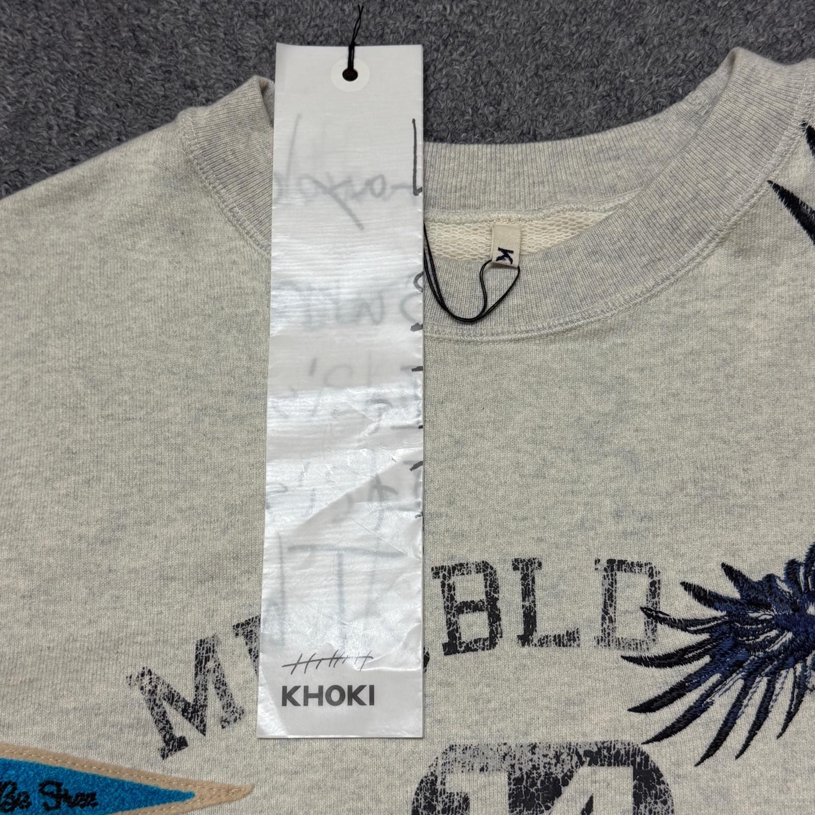 参考上代49500円 未使用 KHOKI 25SS Multi embodied-design sweatshirt