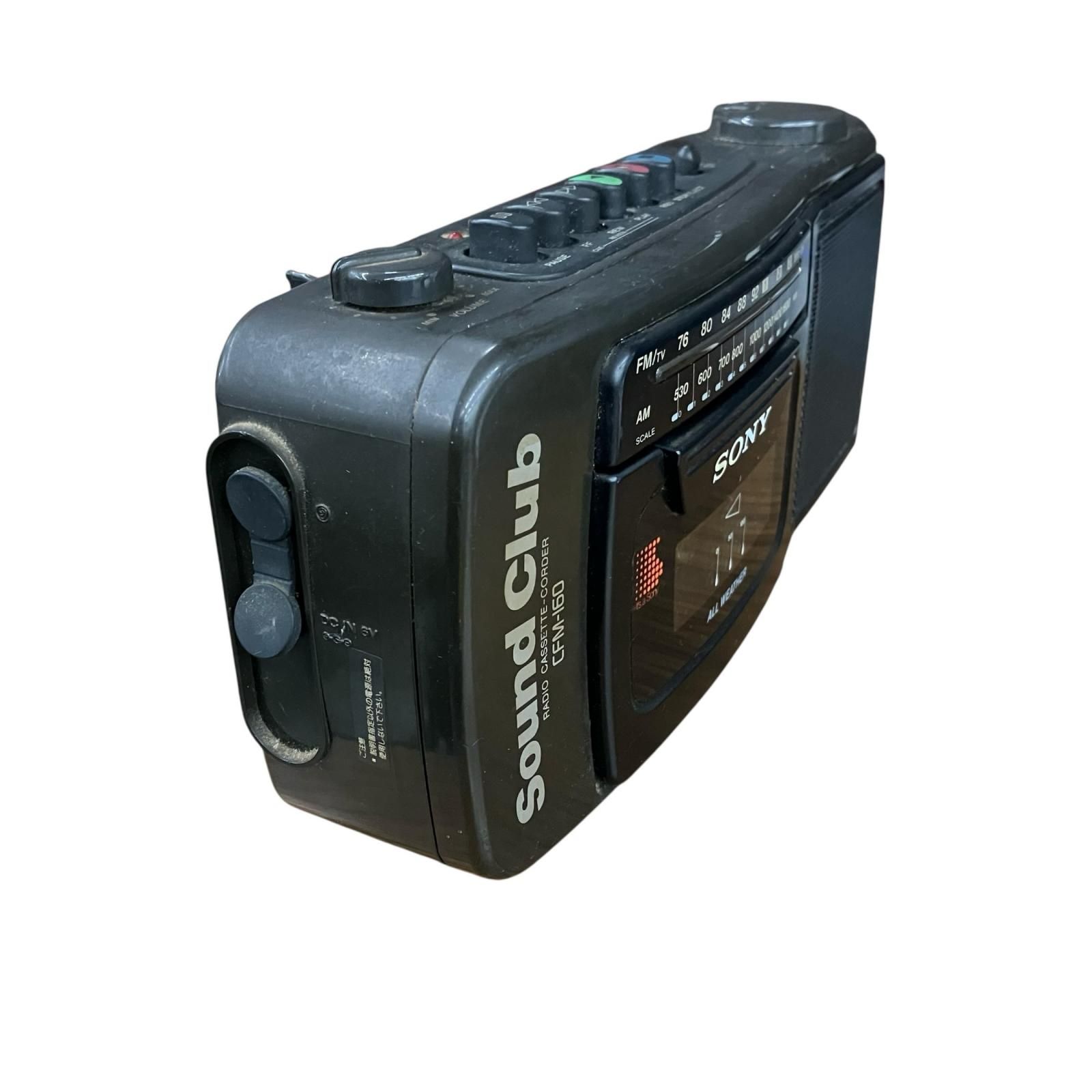 199990 通電確認のみ SONY ソニー 現状品 Sound Club ラジオ カセット