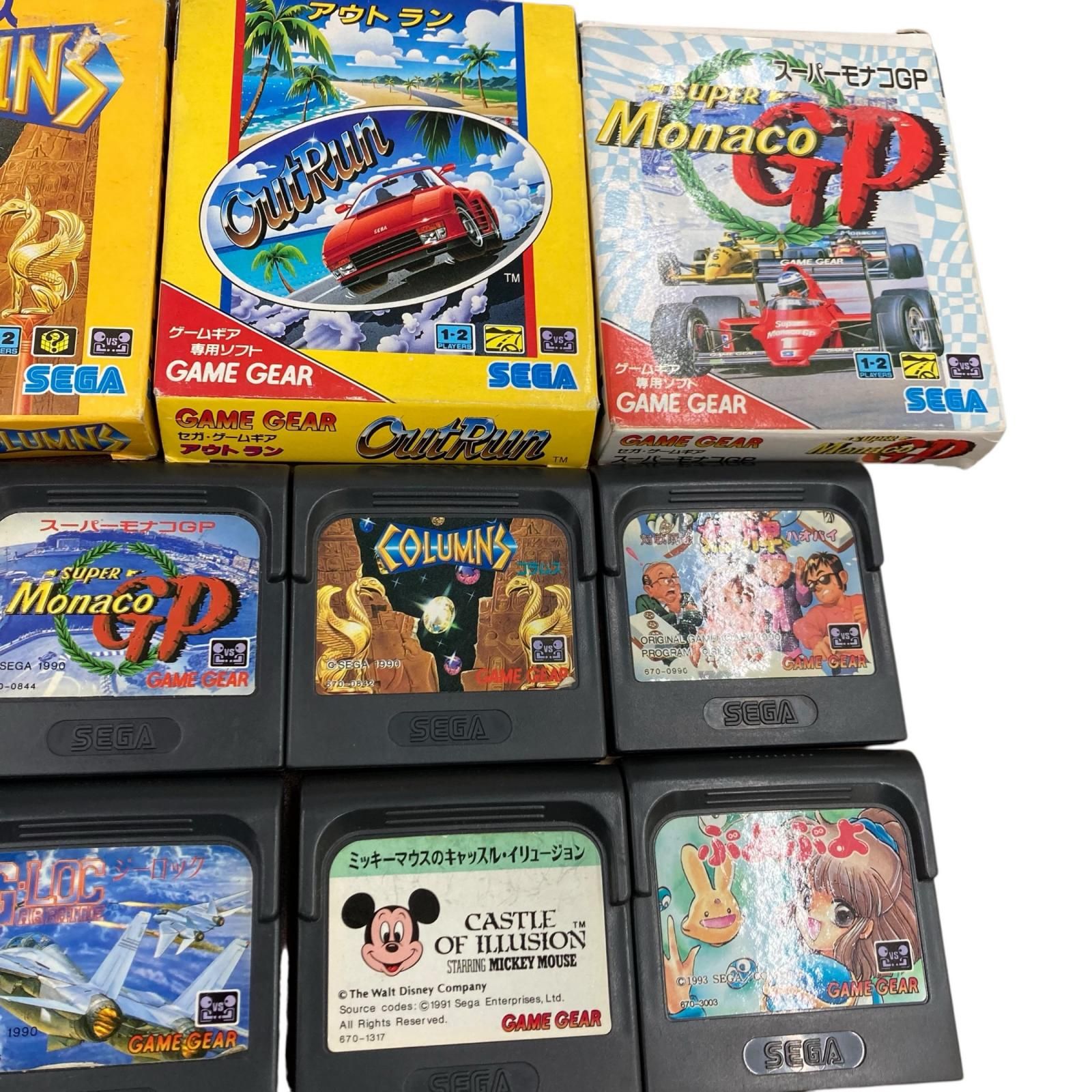 199990 動作未確認 SEGA セガ ゲームギア ソフト 11点まとめ売り