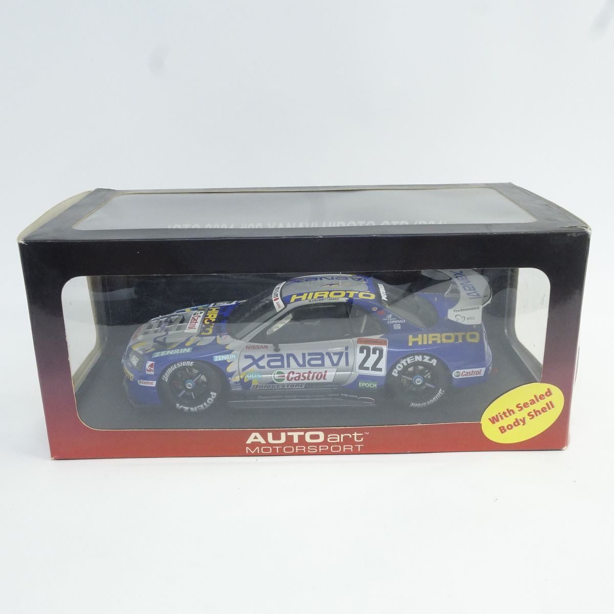 オートアート NISSAN SKYLINE JGTC 2001 #22 XANAVI HIROTO GTR (R34