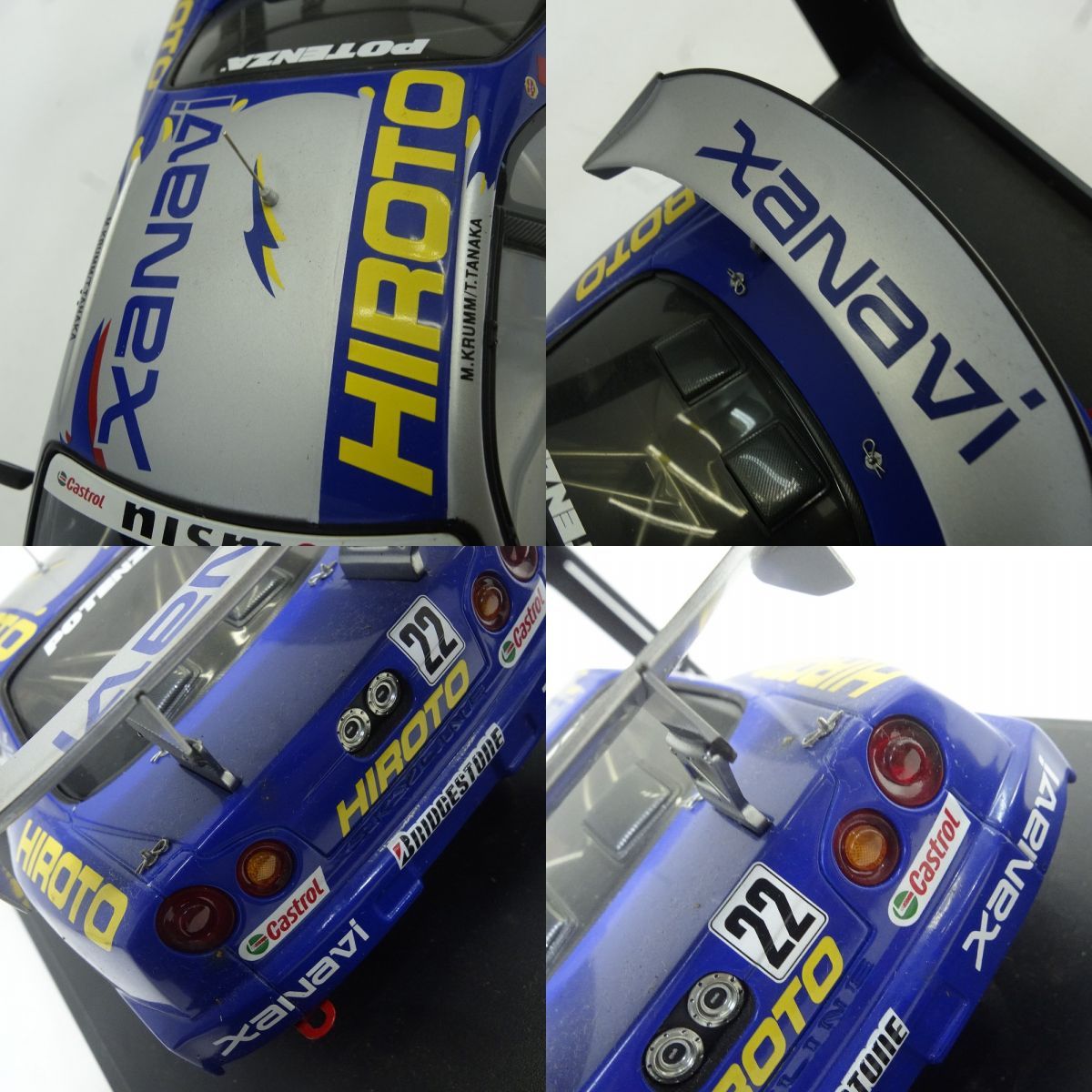 オートアート NISSAN SKYLINE JGTC 2001 #22 XANAVI HIROTO GTR (R34