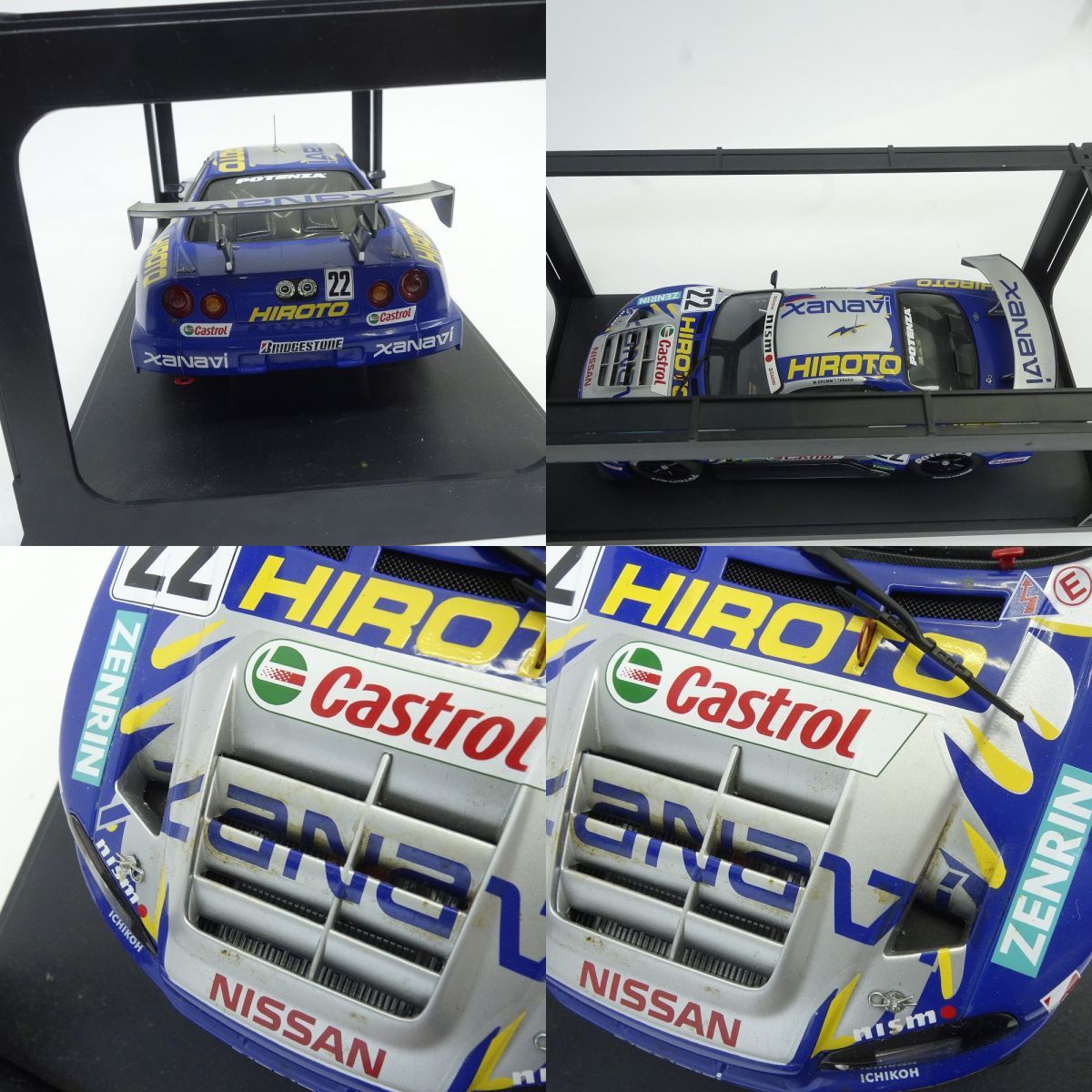 オートアート NISSAN SKYLINE JGTC 2001 #22 XANAVI HIROTO GTR (R34
