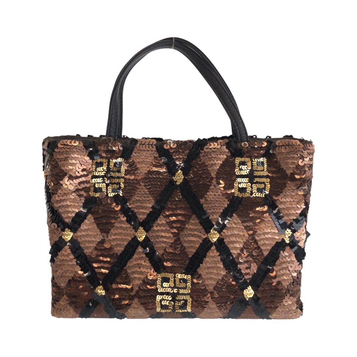 美品 GIVENCHY ジバンシィ ブラウン ブラック シルバー金具