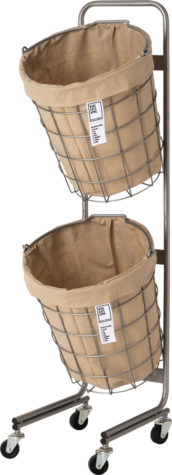 【在庫限り】ﾗﾝﾄﾞﾘｰﾊﾞｽｹｯﾄ 2段 ﾗｳﾝﾄﾞ 25L×2 ﾍﾞｰｼﾞｭ