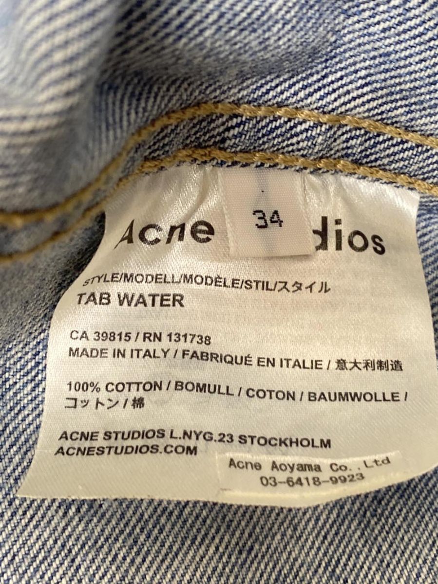 ACNE STUDIOS アクネストゥディオズ コットン100% Gジャン デニム