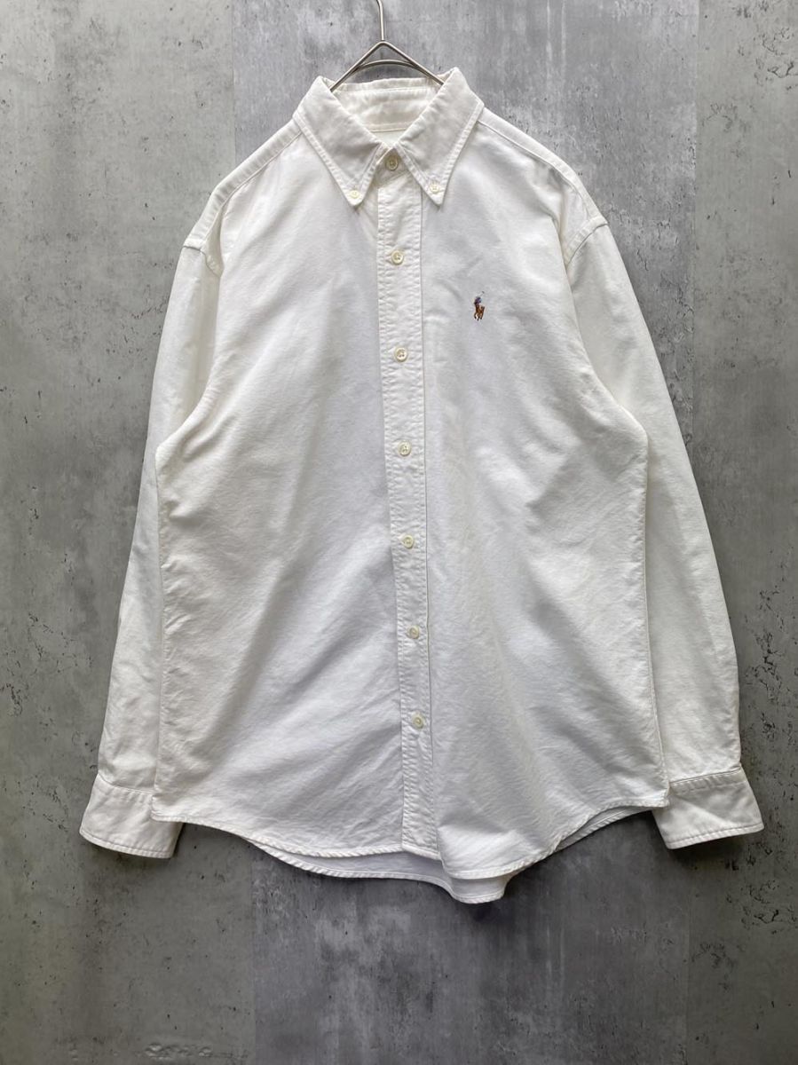 Ralph Lauren ラルフローレン コットン100% 長袖 ボタンダウン シャツ
