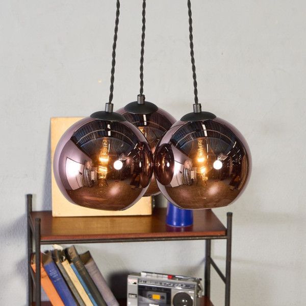 雑貨 スチール HERMOSA ハモサ SAN MARCO PENDANT LIGHT COPPER サンマルコ ペンダントライト 照明 天井照明 吊り下げ照明 ガラス 多灯 リビング ダイニング #96102