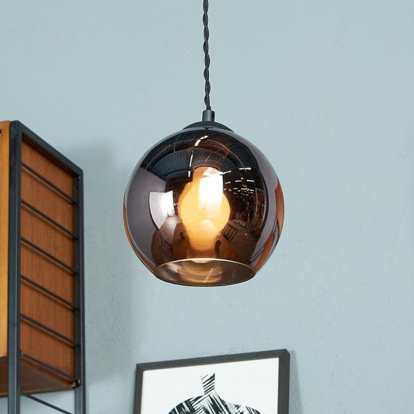 雑貨 ガラス スチール HERMOSA ハモサ ACE LAMP COPPER ペンダントライト ペンダントランプ 天井照明 ミラー加工 ガラスシェード インテリア 高級感 電気 #82299