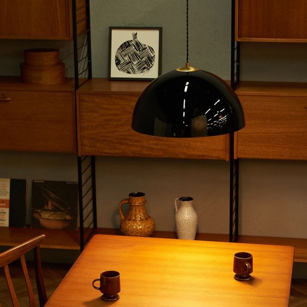 雑貨 スチール HERMOSA ハモサ COPEN LAMP BLACK ペンダントライト ペンダントランプ 天井照明 ブラック シェード シンプル インテリア スタイリッシュ 電気 #79947