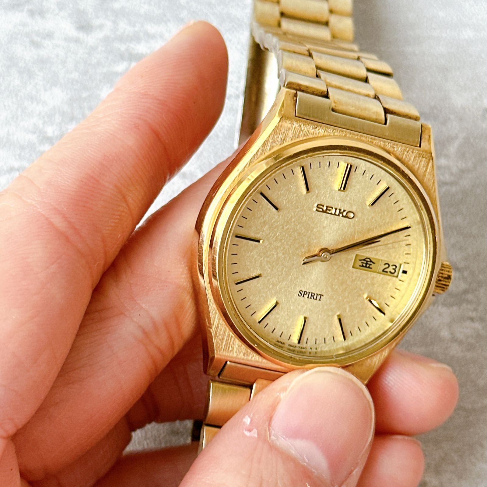 SEIKO SPIRIT セイコースピリット 7N43-7180 ゴールド ヴィンテージ