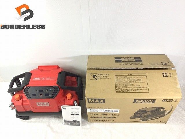 ☆未使用品☆ MAX マックス 100V 11L 高圧4口エアコンプレッサー AK-HH1310E/AK98475 赤/レッド128875