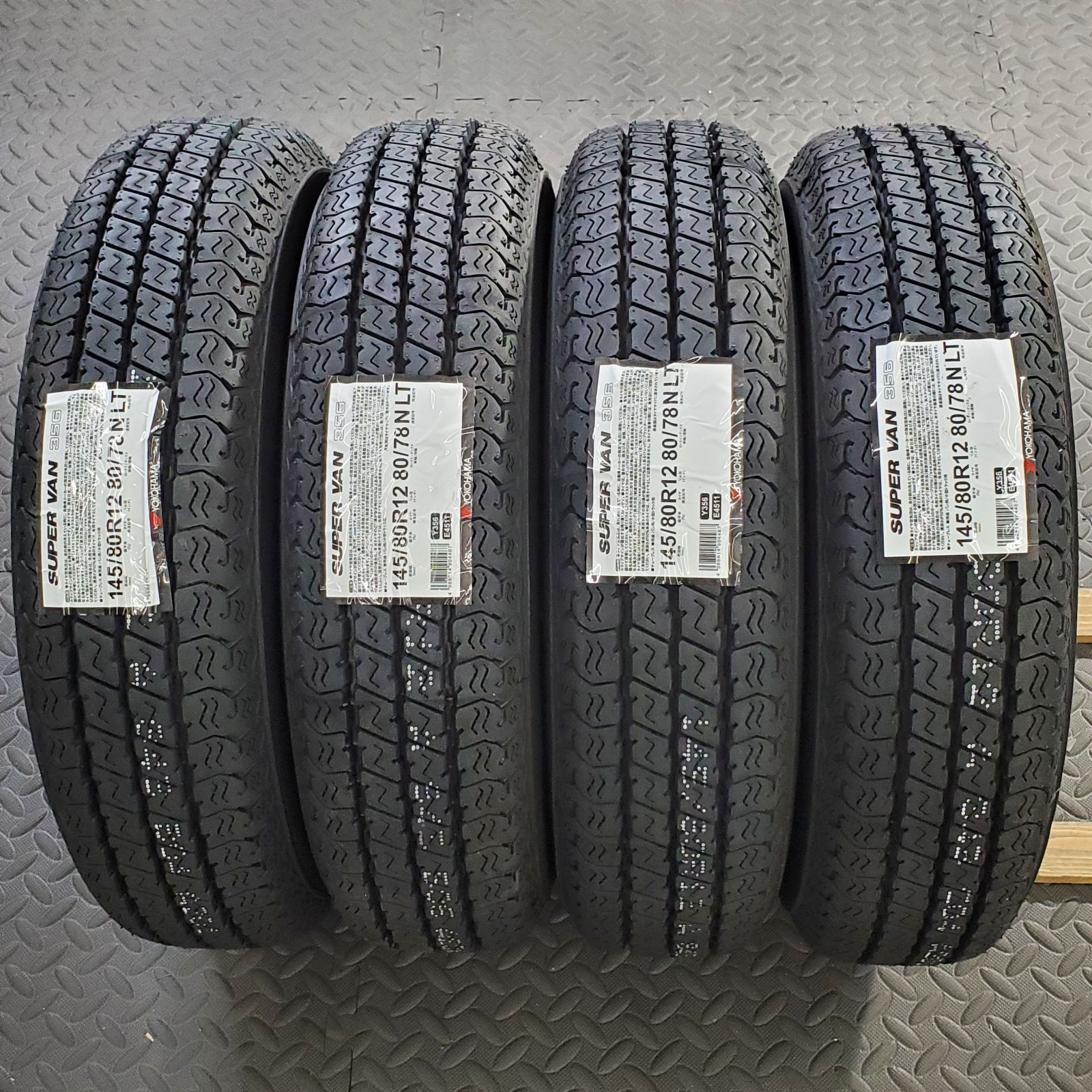 26年製 新品タイヤ 145/80R12 80/78N LT ヨコハマ スーパーバン356(夏