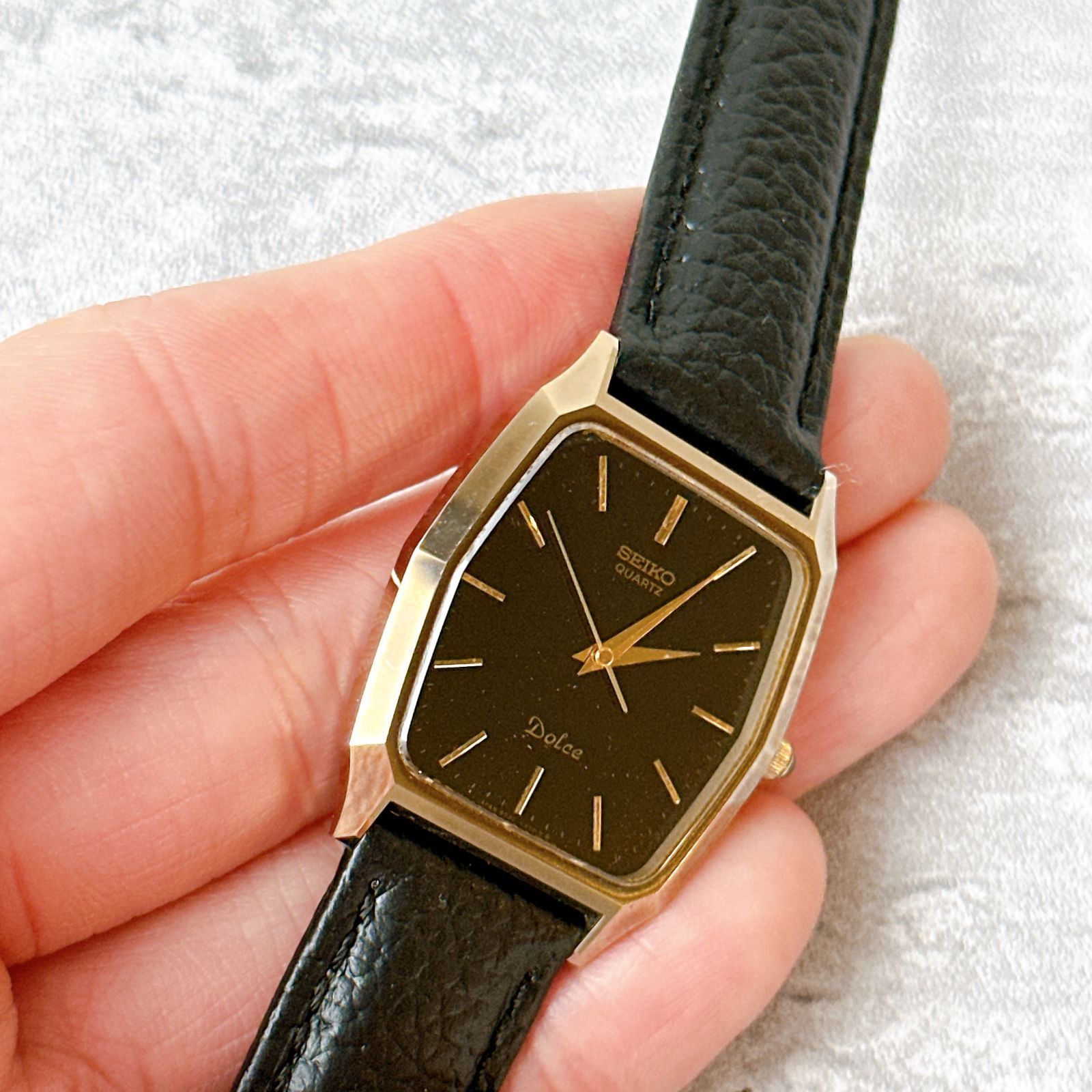 SEIKO DOLCE セイコードルチェ 6030-5480 ブラック文字盤 ヴィンテージ 