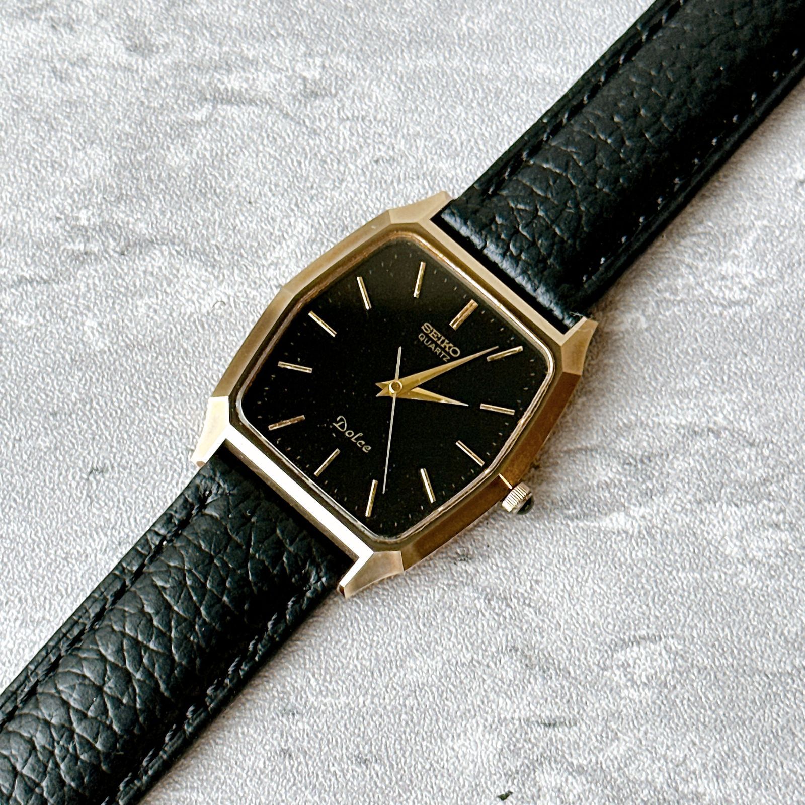 SEIKO DOLCE セイコードルチェ 6030-5480 ブラック文字盤 ヴィンテージ