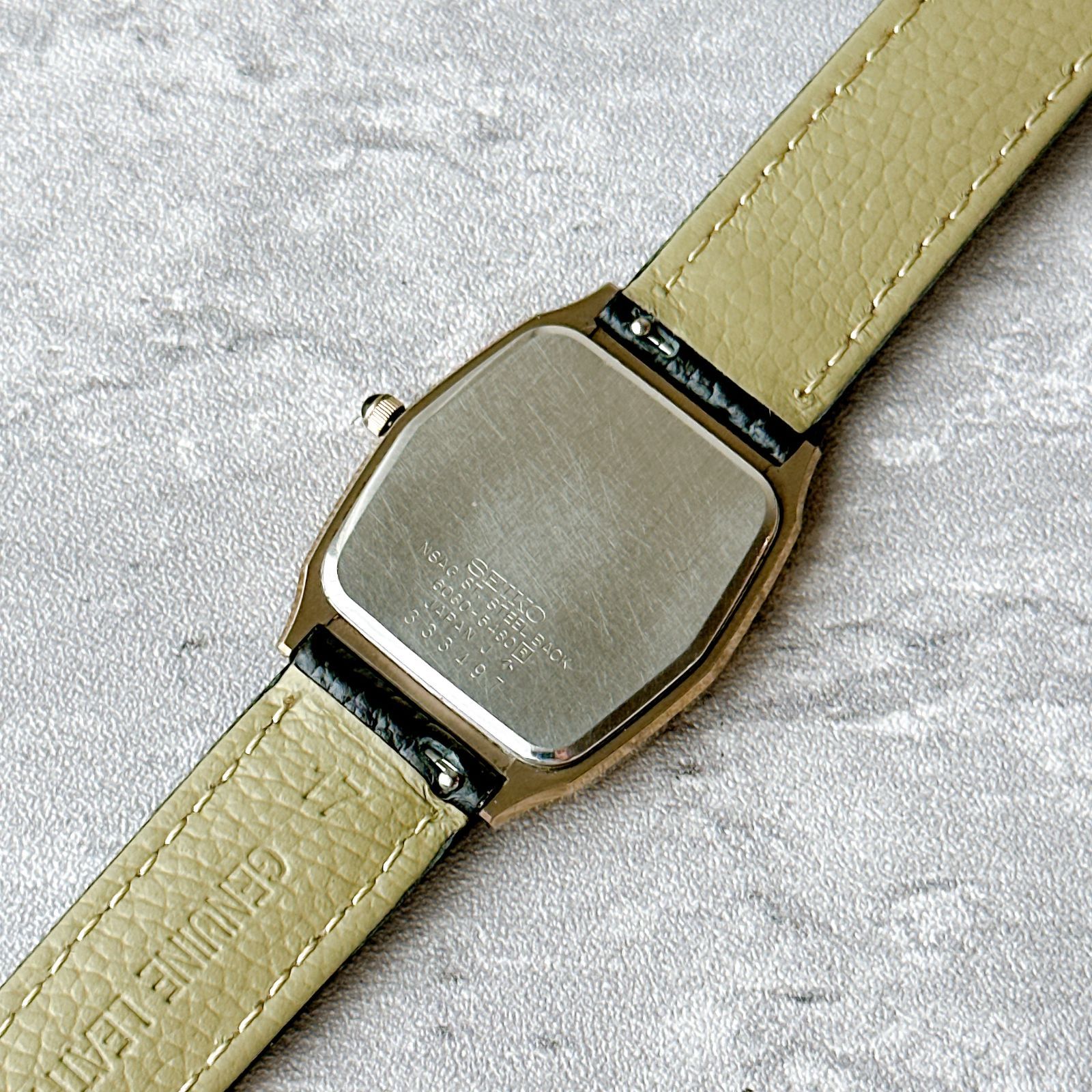 SEIKO DOLCE セイコードルチェ 6030-5480 ブラック文字盤 ヴィンテージ 