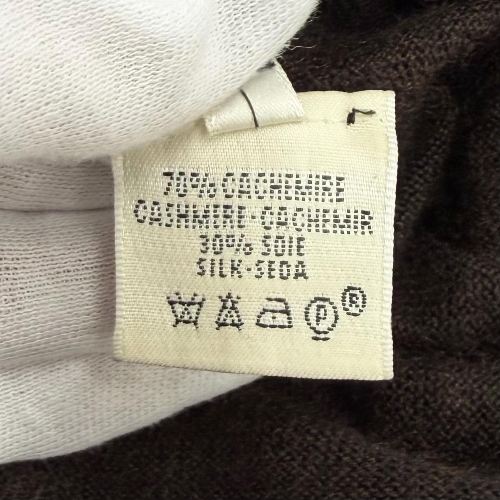 美品☆HERMES エルメス カシミヤ シルク混 シェーヌダンクル