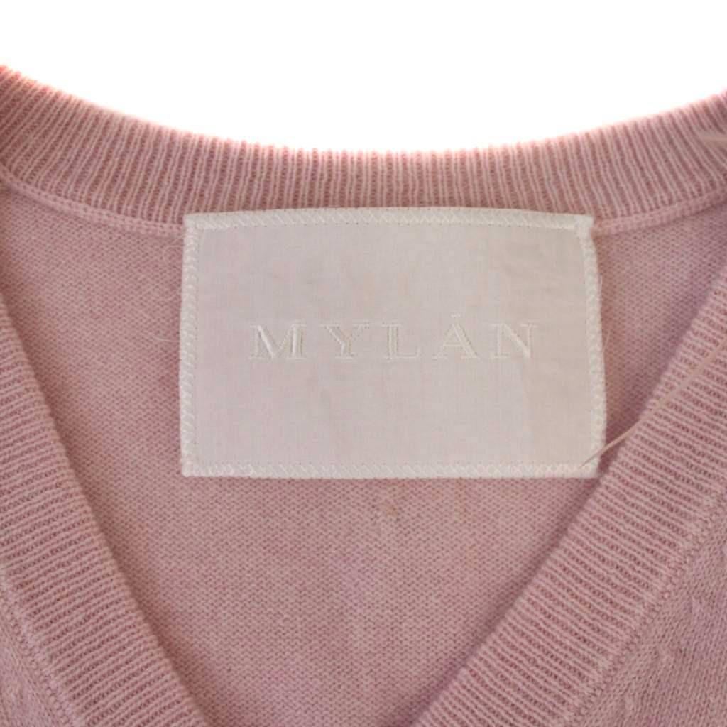 マイラン MYLAN Cashmere Knit with Feathers ニット セーター 長袖 V