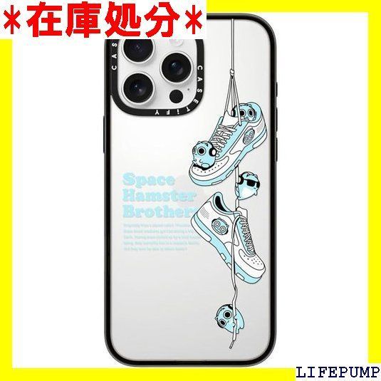 CASETiFY コンパクト iPhone 16 Pro Max ケース 軽量 / 1.2mからの落下テストをクリア MIL規格2倍相当 / ワイヤレス充電に対応 - SHOES - クリア ブラック 1850