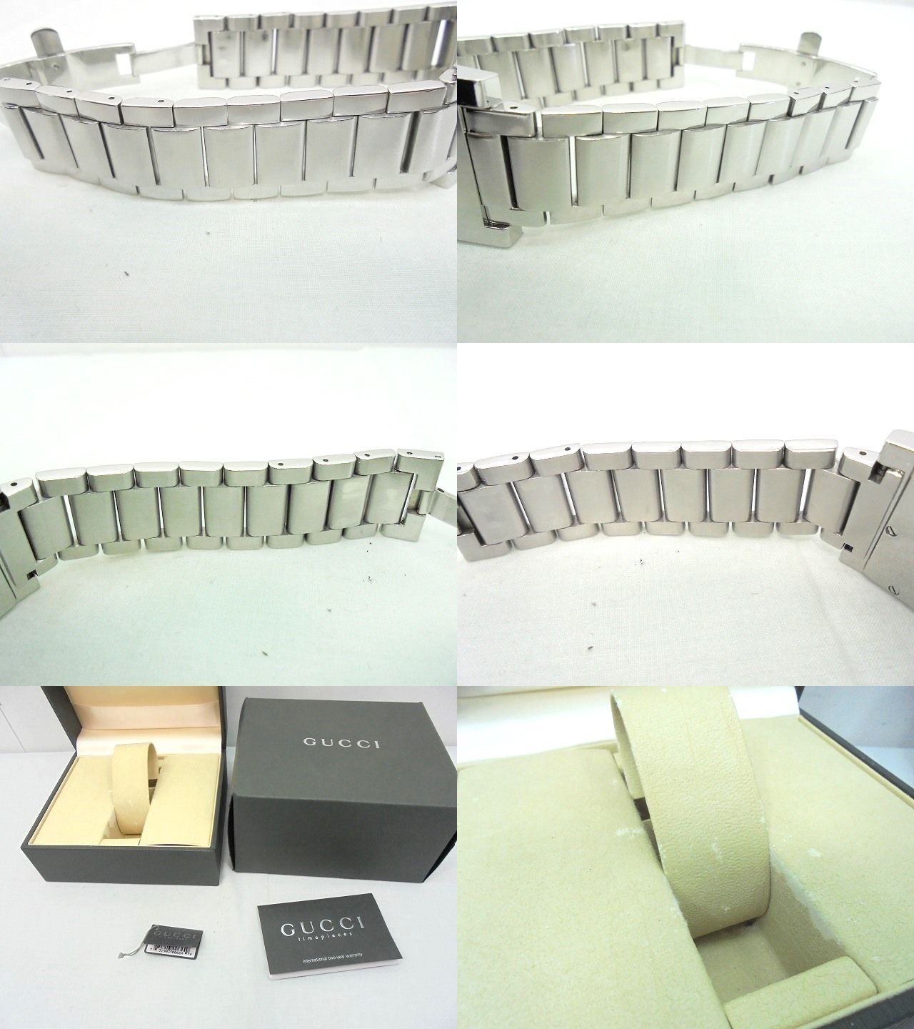 26g-528x【中古】GUCCI ｸﾞｯﾁ ｽｸｴｱ ﾒﾝｽﾞ腕時計 ｸｫｰﾂ 7700M - メルカリ