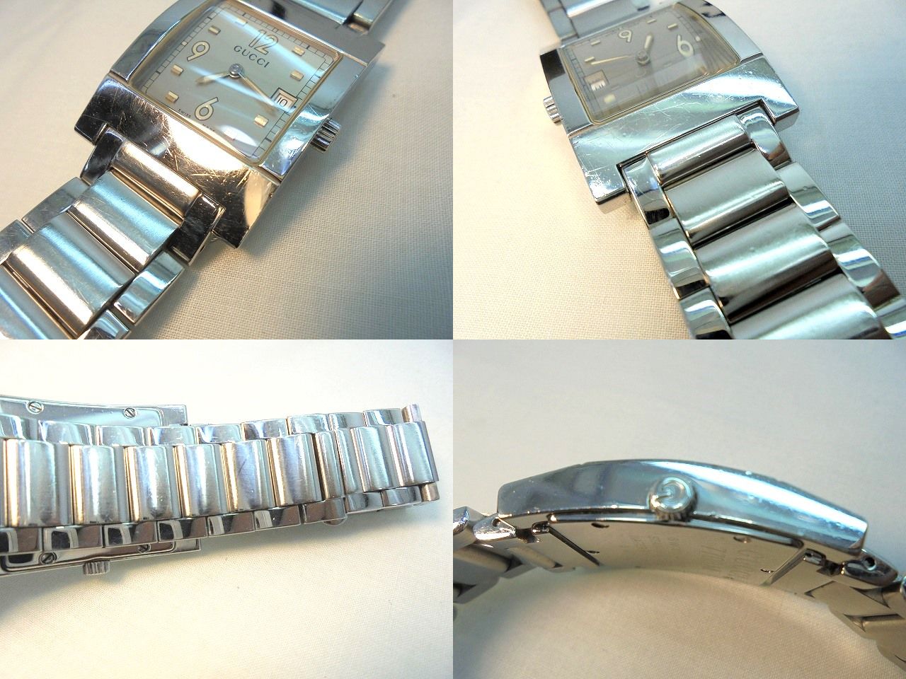 26g-528x【中古】GUCCI ｸﾞｯﾁ ｽｸｴｱ ﾒﾝｽﾞ腕時計 ｸｫｰﾂ 7700M - メルカリ