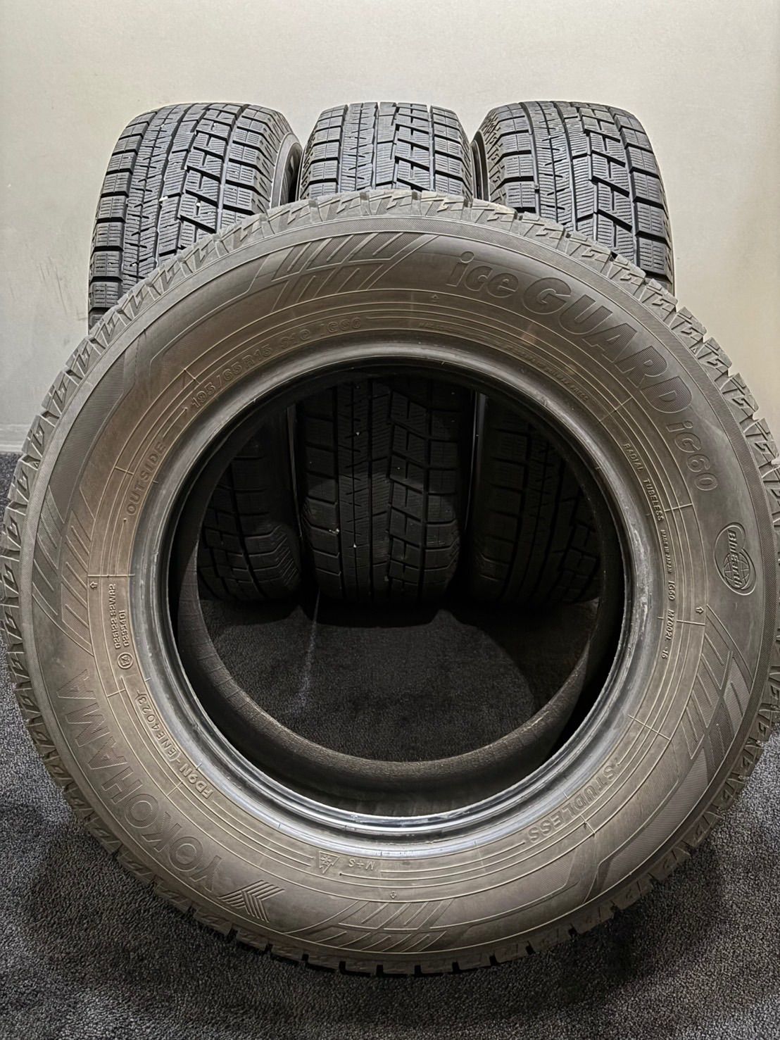 ☆195/65R15 YOKOHAMA/ice GUARD iG60 23年製 スタッドレス 4本