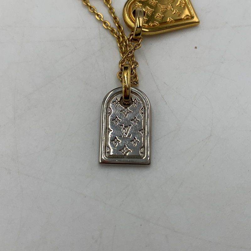 中古品】 LOUIS VUITTON ルイ・ヴィトン M63141 ナノグラム ネームタグ