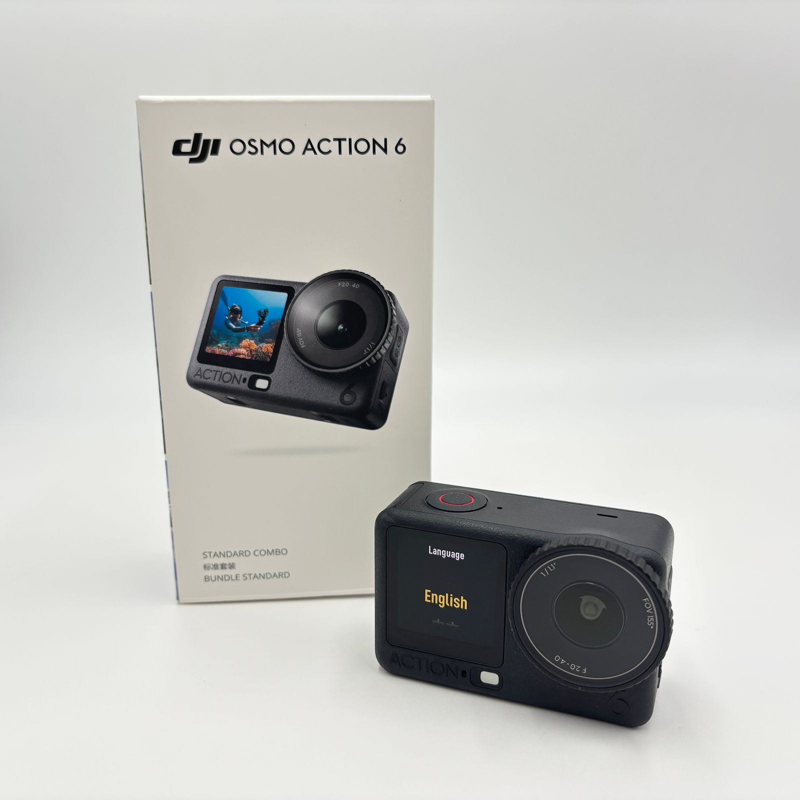 美品 DJI OSMO ACTION 6 スタンダードコンボ 付属品完備+純正バッテリー【C7705-60】