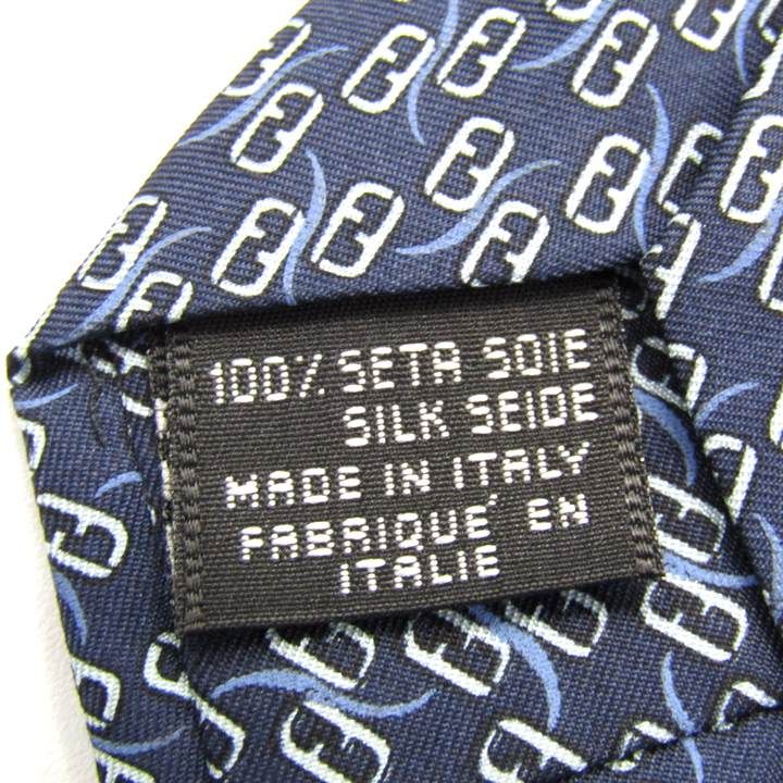 フェンディ ブランド ネクタイ ズッカ柄 ロゴグラム シルク イタリア製