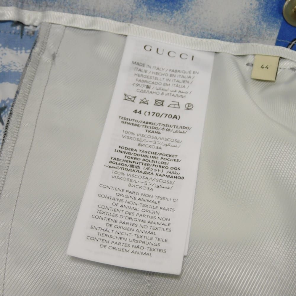 GUCCI グッチ グラフィット プリント ビスコース ショーツ 44 総柄 170