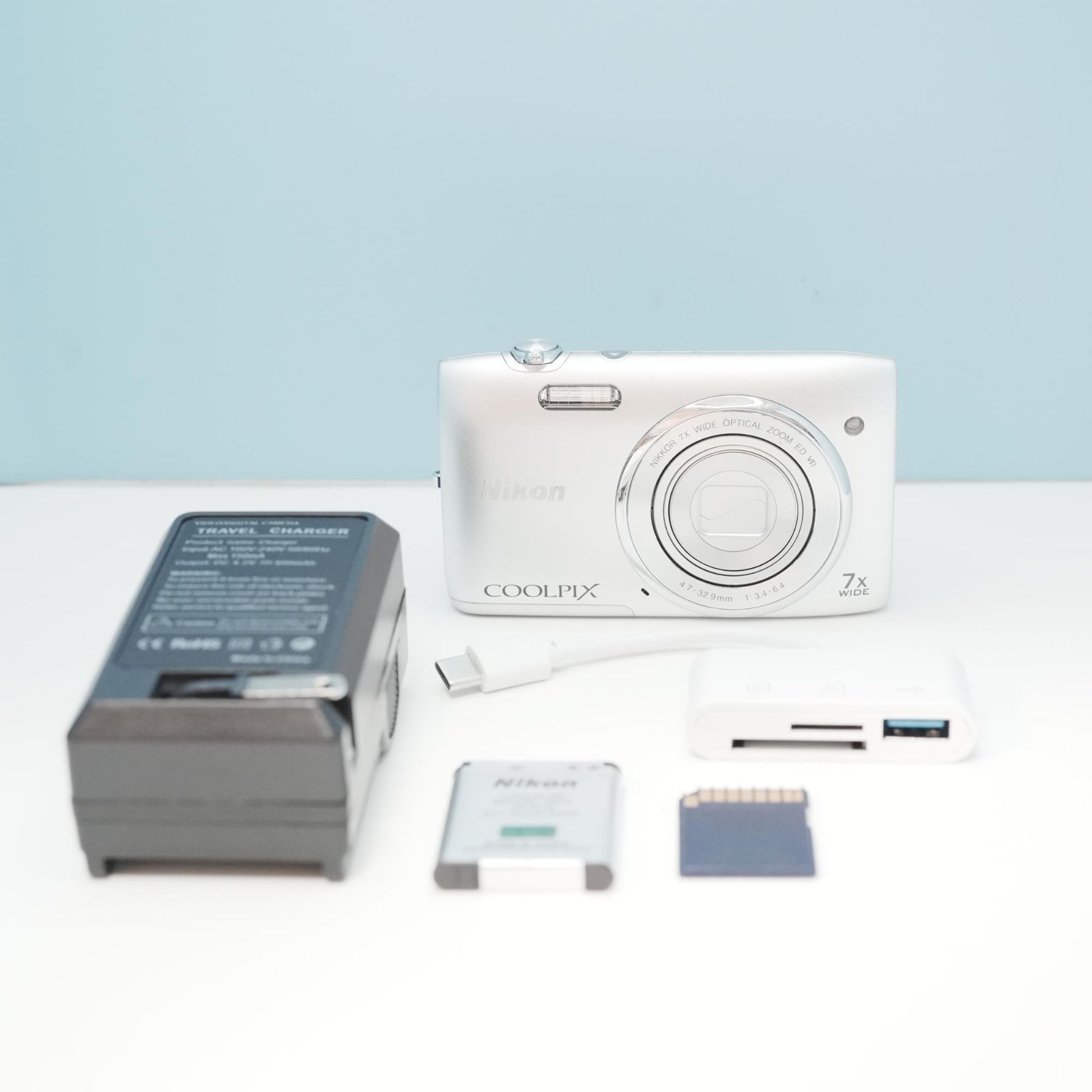 Nikon COOLPIX S3500 デジカメ スマホ転送OK フルセット 美品 a6591