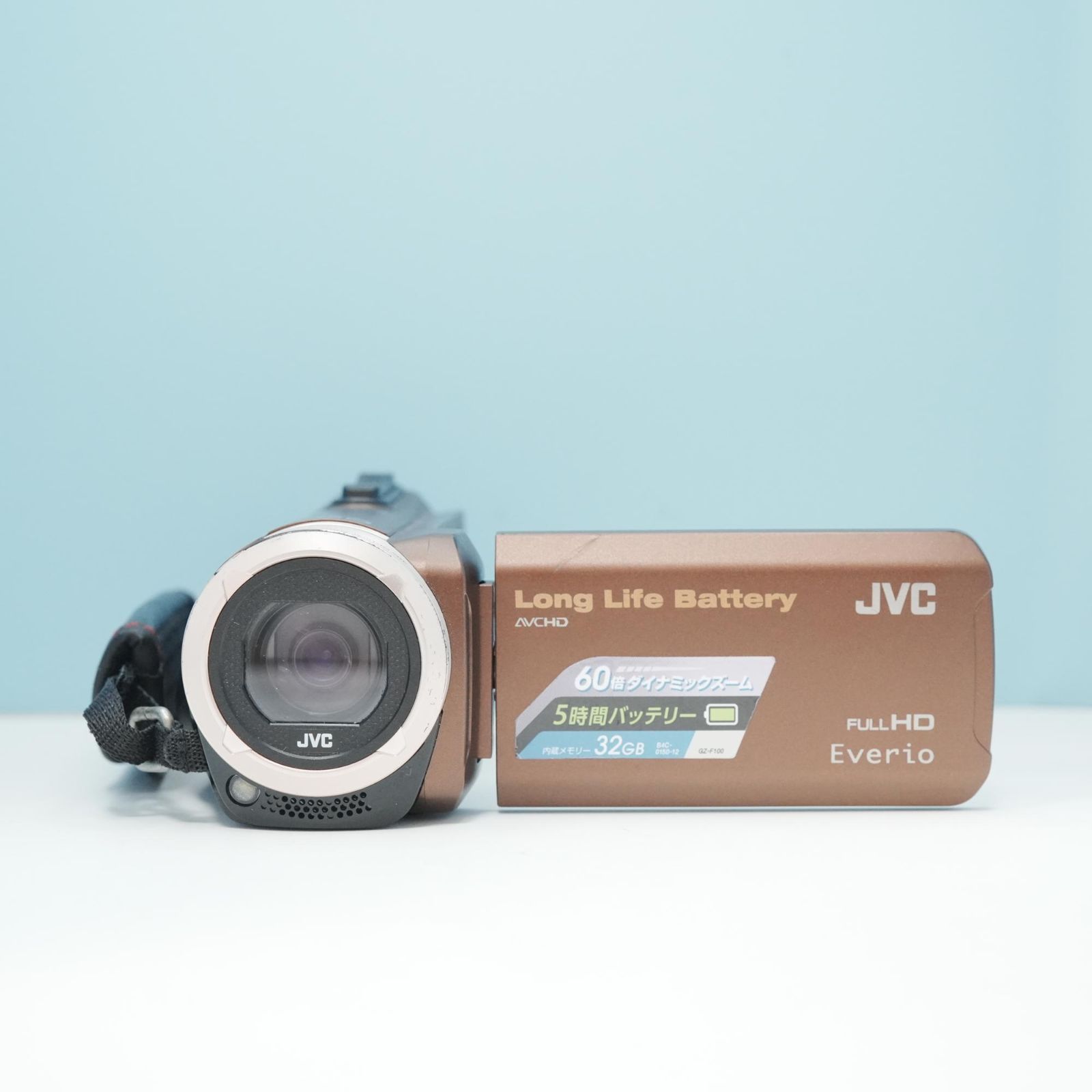 JVC Everio GZ-F100-T ビデオカメラ スマホ転送OK フルセット 美品 JVC Everio GZ-F100-T ビデオカメラ スマホ転送OK フルセット 美品