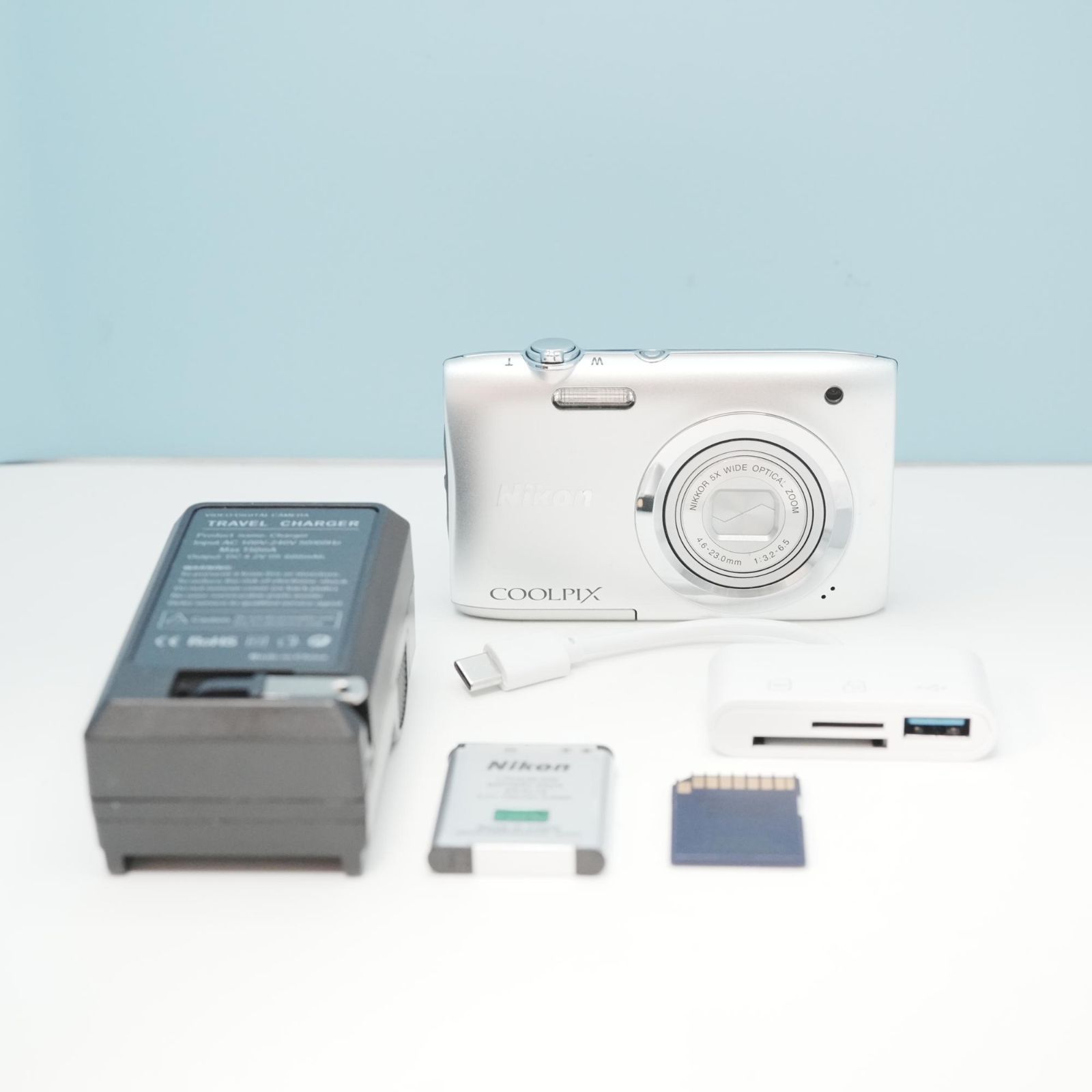 Nikon COOLPIX A100 デジカメ スマホ転送OK フルセット 美品 a6558
