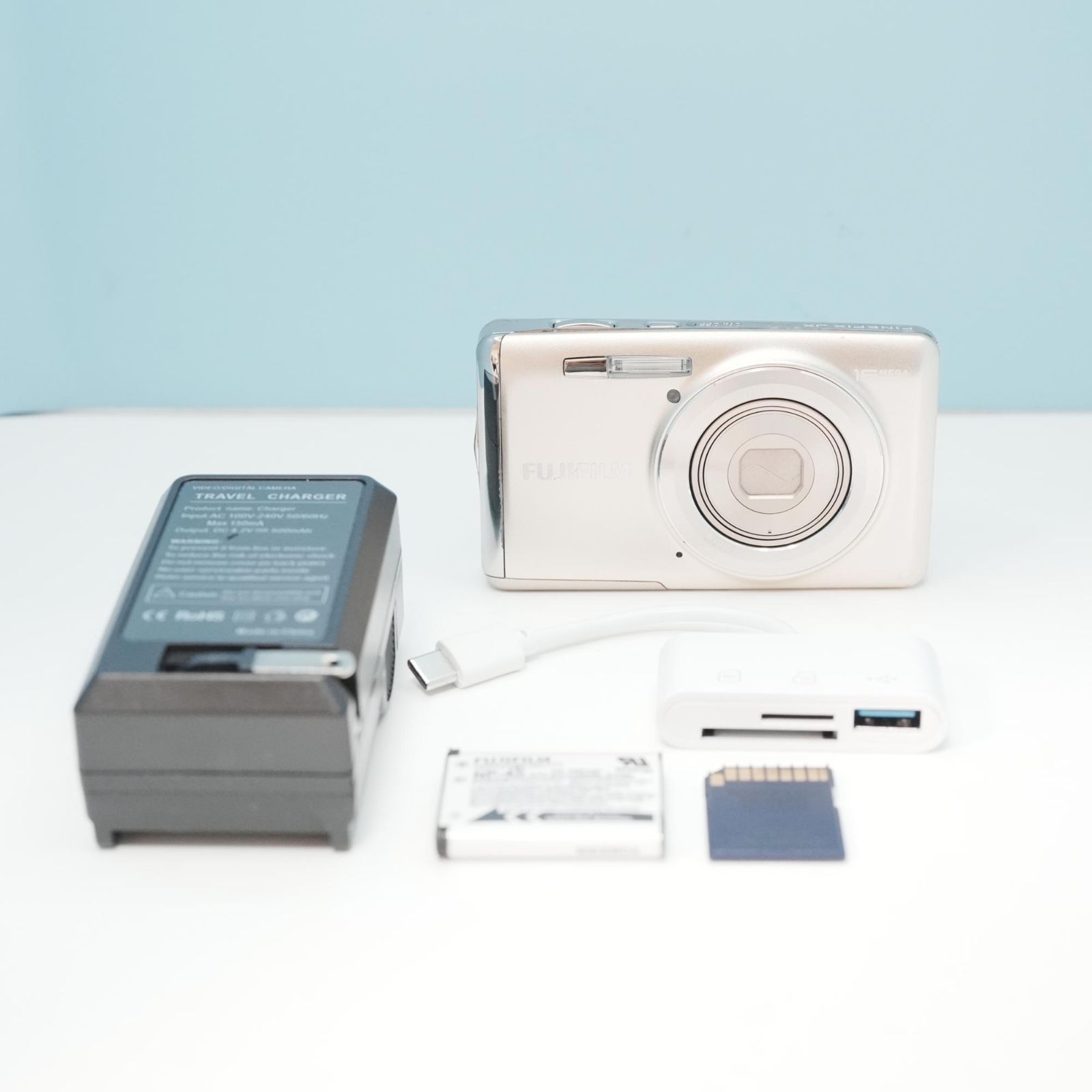 FUJIFILM FINEPIX JX700 デジカメ スマホ転送OK フルセット 美品 a6531
