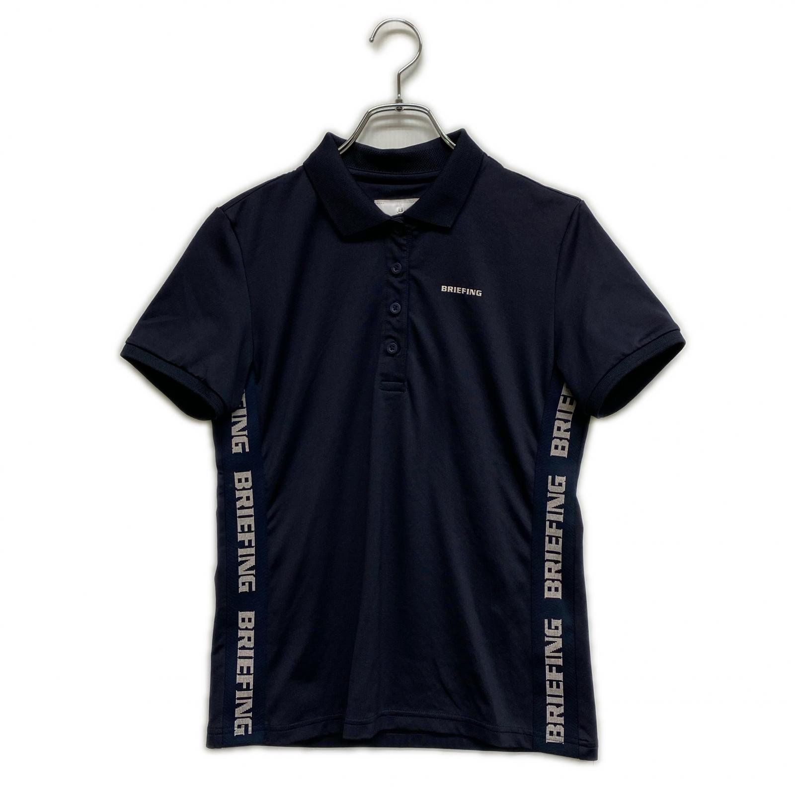中古 レディース ブリーフィング BRIEFING 半袖ポロシャツ S 紺