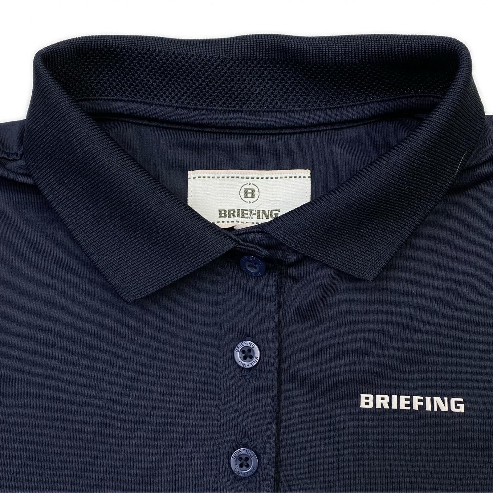 中古 レディース ブリーフィング BRIEFING 半袖ポロシャツ S 紺