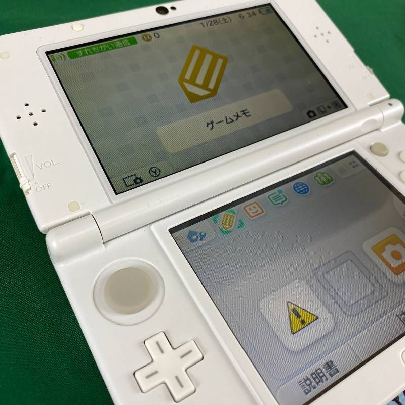 ◇ワYA209【上下IPS液晶】Newニンテンドー3DSLL パールホワイト 本体