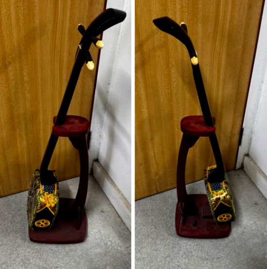 【美品】三線　琉球三線　民族楽器　蛇皮 ❗️✨大幅値下げ✨❗️】沖縄三線 蛇皮 本皮仕様 59-207刻印あり 307g