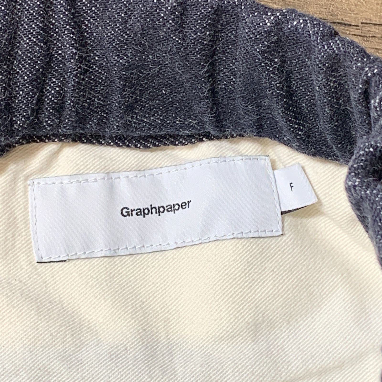 むつ76-052203】Graphpaper COLORFAST DENIM BAGGY CHEF PANTS GM211 