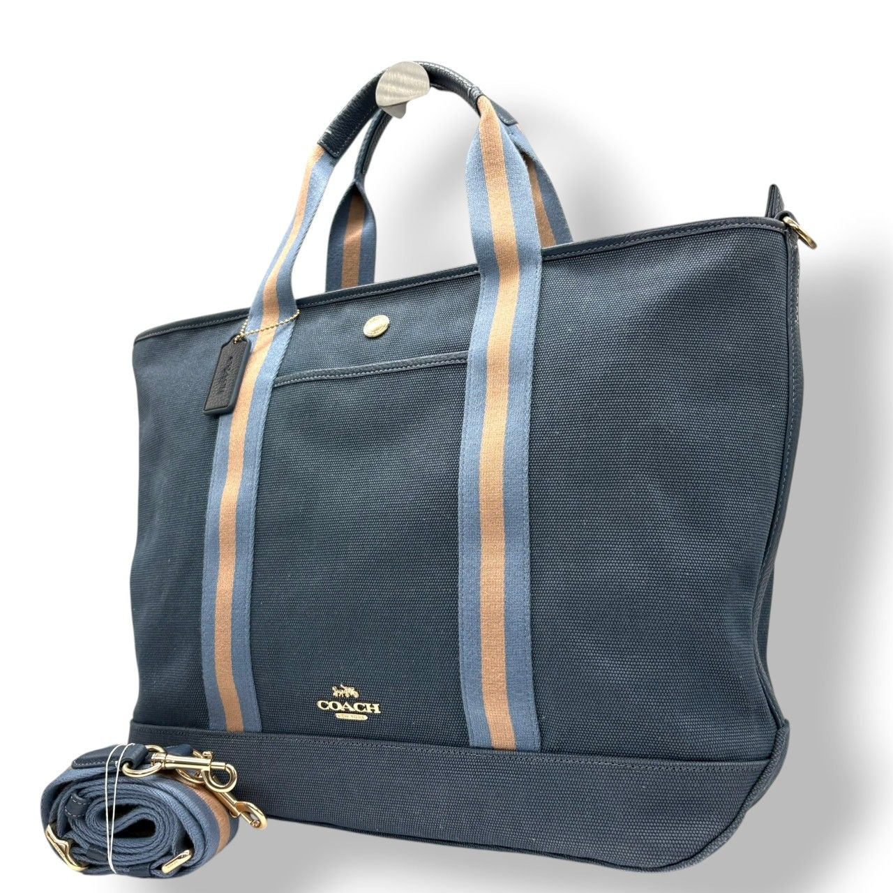 極美品】コーチ COACH 2WAY トートバッグ ショルダーバッグ キャンバス