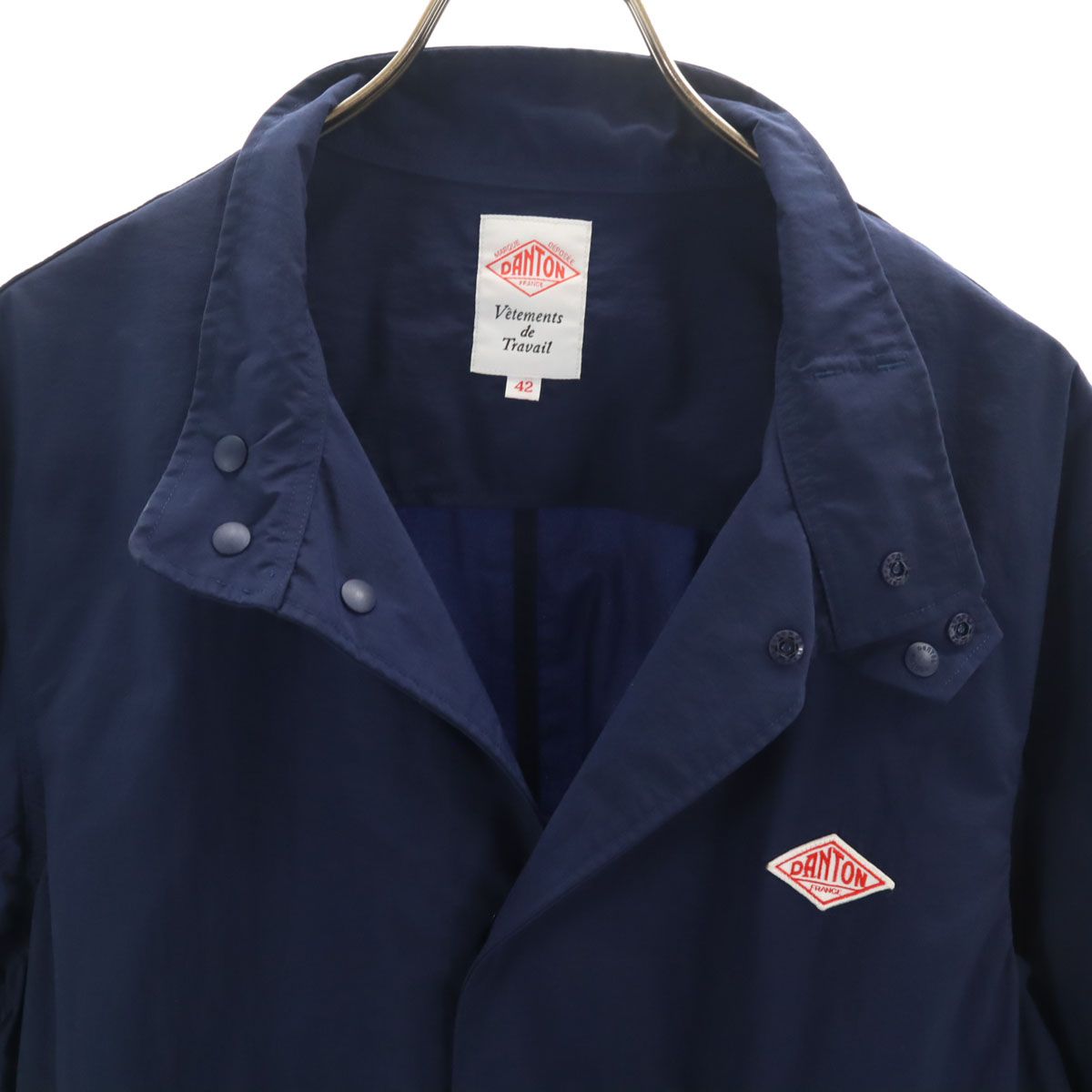Danton ダントン 日本製 ナイロンジャケット 42 ネイビー メンズ 古着