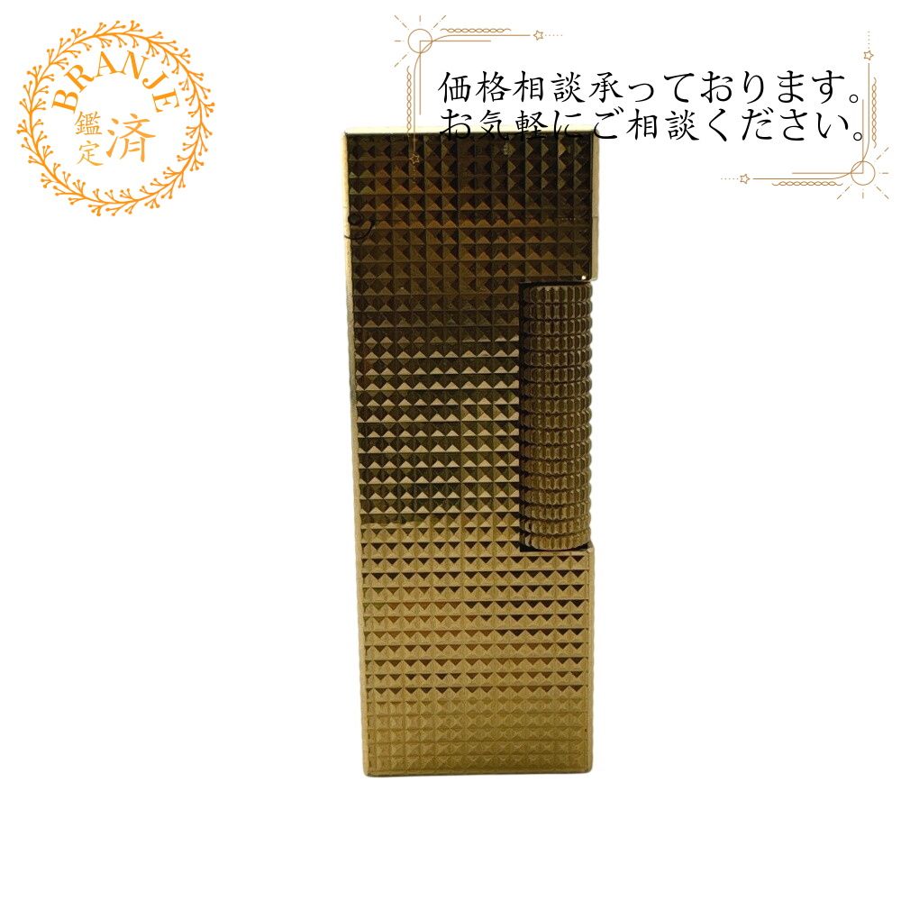 ダンヒル ダイヤモンドカット 喫煙具 タバコ ローラー式 ガスライター ライター