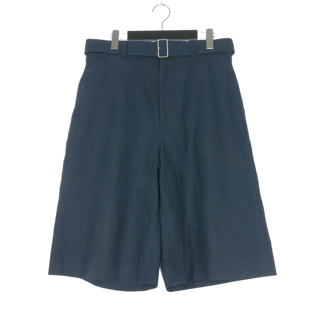 ジルサンダー JIL SANDER 23SS ベルト付き リネン ショートパンツ